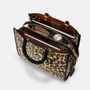 Coach Rogue 30 Leopard Print